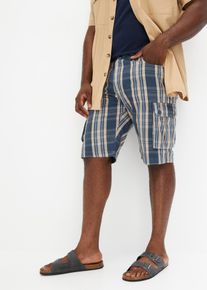 Cargo-Bermuda mit Gummizugbündchen Loose Fit in blau, Grösse 64, bonprix