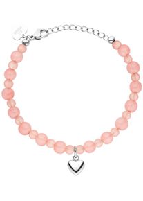 PURELEI Armband »Schmuck Geschenk Peachy Heart Armschmuck Armkette, 2203«, mit Glasstein