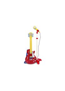 Bontempi Spielzeug-Musikinstrument »Rockgitarre mit Standmikrofon Rot«