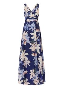 Kraimod Abendkleid Damen Gr&ouml;&szlig;e 40 beige / rauchblau / dunkelblau / fuchsia Winterkleid