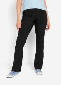 Bengalin-Stretch-Hose Bootcut in schwarz, Grösse 42, bonprix