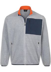 Fleecejacke AUTHENTIC klein grau