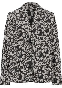 Damen Blazer schwarz-champagner-bedruckt