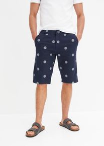Chino-Bermuda Regular Fit in blau, Grösse 64, 98% Baumwolle, bonprix