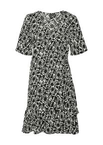 V&eacute;ro Moda VERO MODA, Femmes Robe 'VMPAGE', noir / blanc