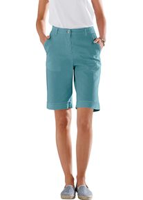Damen Jeansbermudas mit Dehnbund hinten ozean