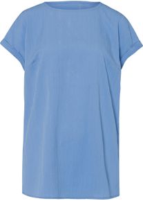 Damen Longshirt in strukturierter Cr&ecirc;pe-Qualit&auml;t himmelblau