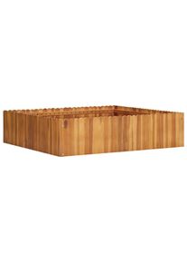 vidaXL Garten-Hochbeet 100 x 100 x 25 cm Massivholz Akazie