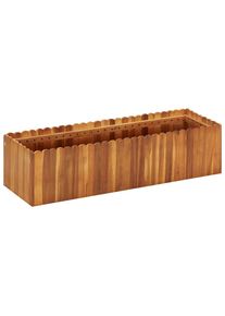 vidaXL Garten-Hochbeet 100 x 30 x 25 cm Massivholz Akazie