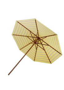 Messina Sonnenschirm Skagerak by Fritz Hansen Ø 300 cm / Lemon / Sand Stripes