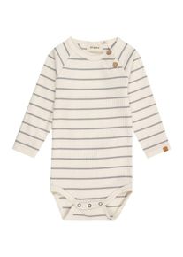 Lil'Atelier, Garçons Barboteuse / body 'NBMKAIL', gris / blanc cassé