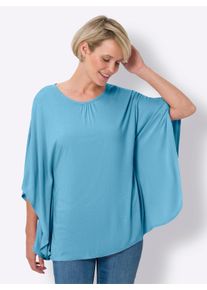 WITT Damen Fledermausshirt aus reiner Viskose, aqua, Größe 52, 100% Viskose