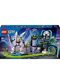 Lego® Spielbausteine »City Achterbahn mit Roboter-Mech 60421«, (986 St.)