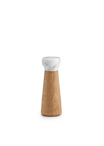 Normann Copenhagen - Craft Salzmühle klein, Eiche / Marmor weiss