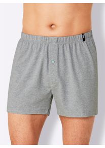 Witt Herren Boxershorts, anthrazit-mint-kariert + anthrazit + hellgrau, Größe 9, 95% Baumwolle, 5% Elasthan