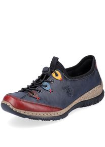 Rieker Witt Damen Slipper, jeansblau, Gr&ouml;&szlig;e 39, 51% Lederimitat, 49% Textil