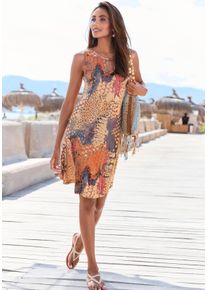 Buffalo Witt Damen Strandkleid, animal bedruckt, Größe 38, 100% Viskose