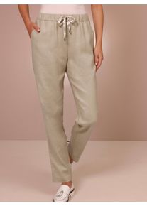 CREATION L PREMIUM Witt Damen Leinenhose in Jogpant-Form, beige, Größe 22, 55% Leinen, 42% Viskose, 3% Elasthan