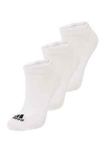 adidas Performance, Femmes Chaussettes de sport 'Thin and Light Sportswear Low-Cut 3 Pairs', noir / blanc
