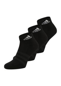adidas Performance, Femmes Chaussettes de sport 'Cushioned Sportswear Ankle 3 Pairs', noir / blanc