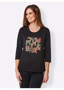 feel good Witt Damen Shirt, schwarz, Gr&ouml;&szlig;e 40/42, 50% Baumwolle, 50% Modal