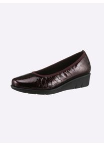 Witt Damen Ballerina, bordeaux, Gr&ouml;&szlig;e 37, 100% Lackleder