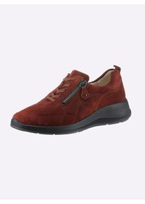 Waldläufer Witt Damen Schnürschuh, rost, Größe 5,5, 100% Veloursleder