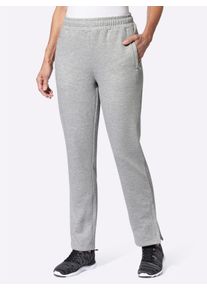 Witt Damen Freizeithose mit Reissverschluss-Taschen, grau-meliert, Größe 52/54, 70% Baumwolle, 30% Polyester