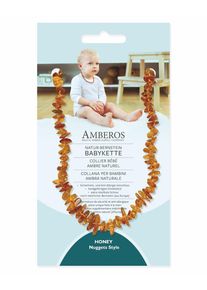 AMBEROS Natur Bernsteinkette Baby Nuggets Honey