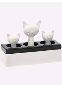 HEINE HOME Witt Luftbefeuchter, schwarz-wei&szlig;, Gr&ouml;&szlig;e 15,5x22x,8,5 cm, 100% Keramik