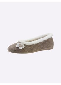 WITT Damen Hausschuh, beige, Größe 40, 100% Filz