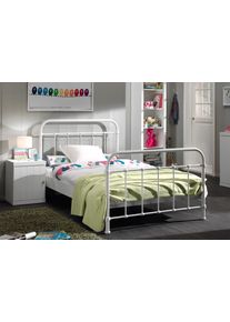 Vipack Kinderbett, (Made in Europe), Metallbett, Jugendbett, Einzelbett mit Lattenrost