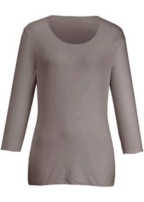 Peter Hahn - Rundhals-Shirt, beige, Gr. 42, Viskose