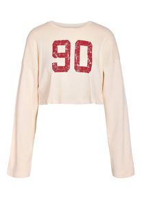 Noisy may Shirt 'NMKIMANA' Damen, beige / rot, Größe S