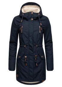 Ragwear Parka 'Elsie' Damen Gr&ouml;&szlig;e 5XL blau / navy / wei&szlig; Winterjacke