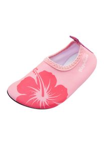 Playshoes Claquettes / Tongs 'Hawaii' Filles rose / framboise / blanc taille 22-23