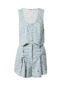 Free People Hosenanzug Damen Gr&ouml;&szlig;e 32 taubenblau / wei&szlig;