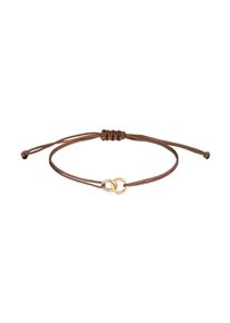 Elli Armband 'Geo' Damen Gr&ouml;&szlig;e 16 braun / gold