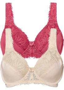Minimizer-BH mit gepolsterten Trägern (2er Pack) in pink, Grösse 85C, bonprix