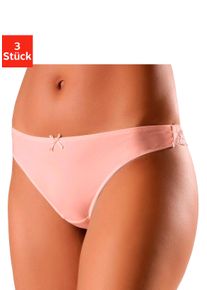 Petite Fleur Witt Damen String, pfirsich+mint+creme, Gr&ouml;&szlig;e 44/46, 86% Polyester, 14% Elasthan