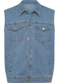 Herren Jeans-Weste blue-bleached