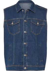 Herren Jeans-Weste blue-stone-washed