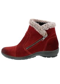 Witt Damen Stiefelette, bordeaux, Größe 42, 100% Veloursleder