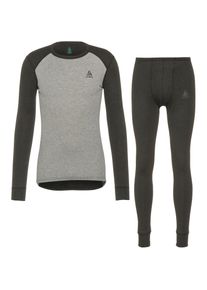 Odlo Active Warm Eco Wäscheset Herren - grau - Gr. S - Polyester