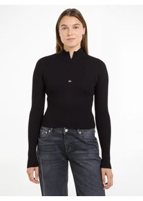 Tommy Jeans Troyer »TJW 1/4 ZIP TECHNICAL RIB«, mit kurzem Reissverschluss