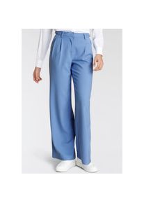 AJC Bundfaltenhose, in modisch weiter Passform blau 32 N-Gr himmelblau Lässige Anzug-Hose mit Bundfalte von AJC