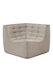 N701 Sofa Ecke Ethnicraft Ecru Eco Stoff
