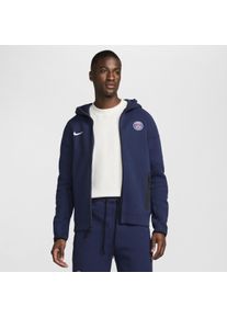 Paris Saint-Germain Tech Fleece Windrunner Nike Fußball-Hoodie mit durchgehendem Reißverschluss für Herren - Blau