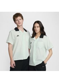 Nike SB Kurzarm-Bowler-Skateshirt mit Knöpfen - Grün