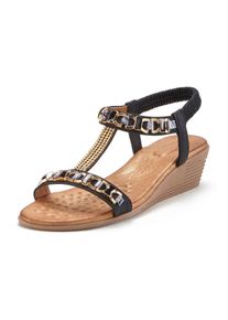 Vivance Witt Damen Sandalette, schwarz, Gr&ouml;&szlig;e 38, 100% Leder